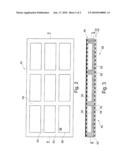 AIRCRAFT CABIN PANEL WITH CORE RECESSES FOR ACOUSTIC ABSORPTION diagram and image