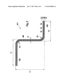 Stiffened casing for an aircraft or spacecraft with a laminate stringer of high rigidity and corresponding laminate stringer diagram and image