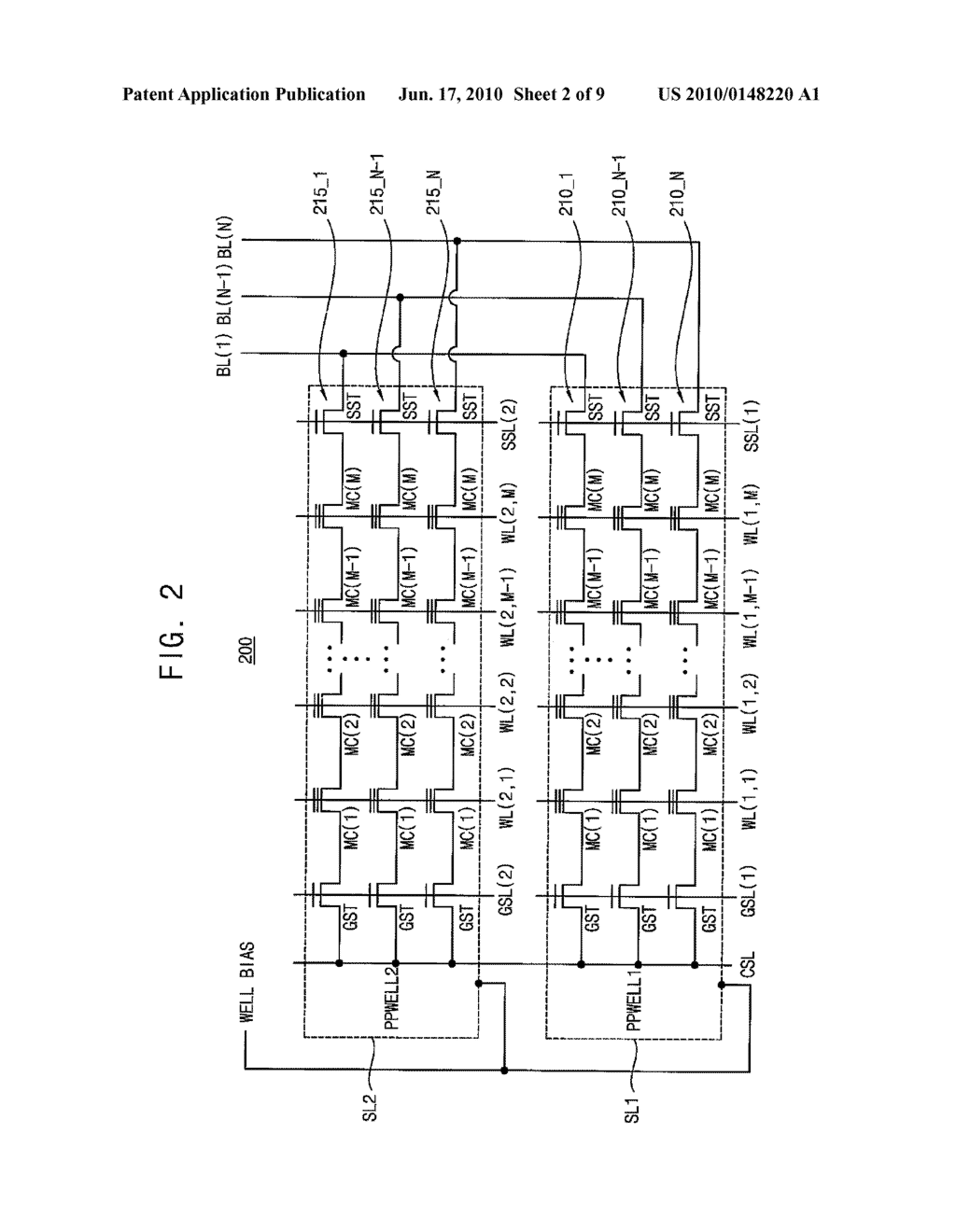 STACK ARRAY STRUCTURE FOR A SEMICONDUCTOR MEMORY DEVICE - diagram, schematic, and image 03