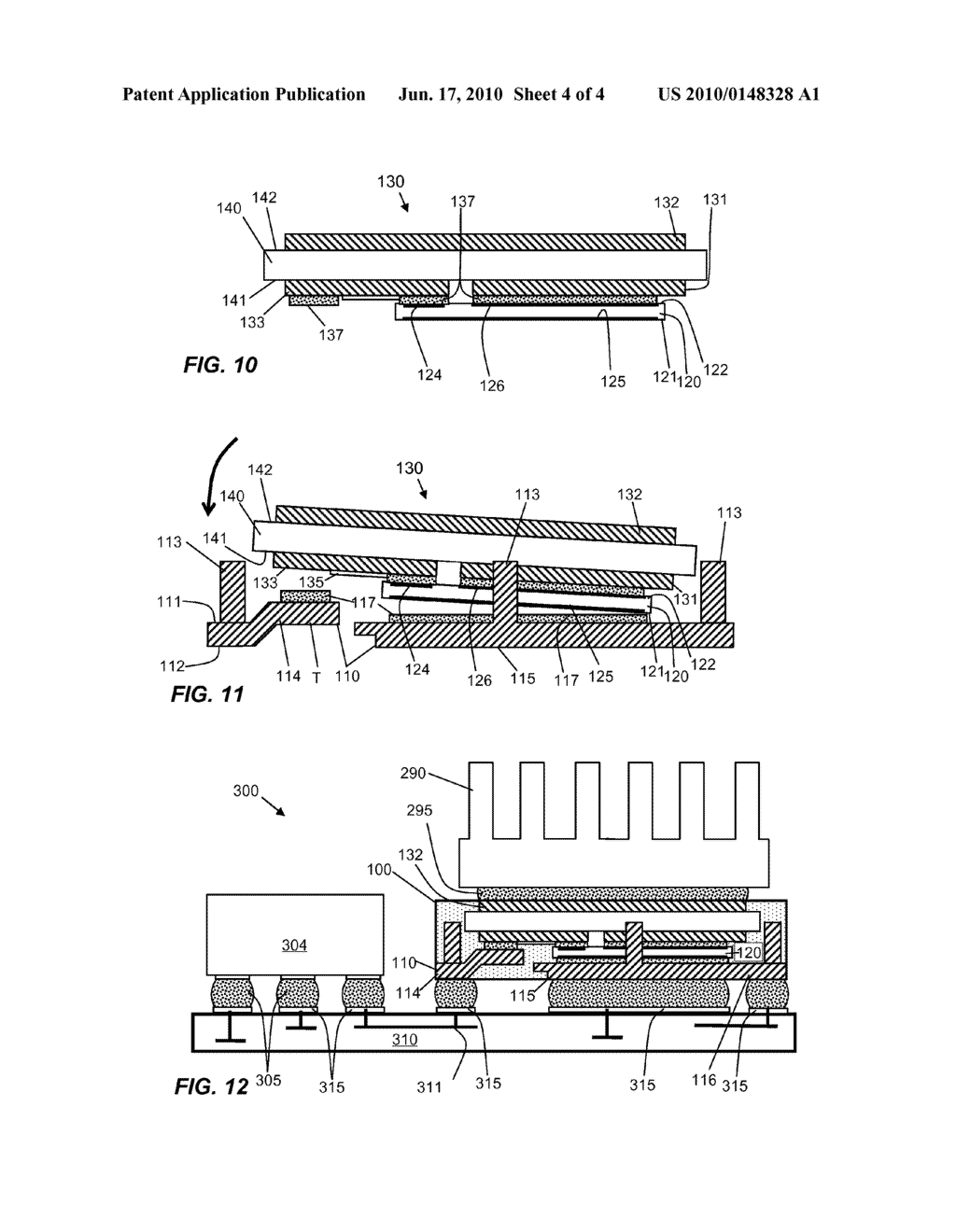 POWER QUAD FLAT NO-LEAD SEMICONDUCTOR DIE PACKAGES WITH ISOLATED HEAT SINK FOR HIGH-VOLTAGE, HIGH-POWER APPLICATIONS, SYSTEMS USING THE SAME, AND METHODS OF MAKING THE SAME - diagram, schematic, and image 05