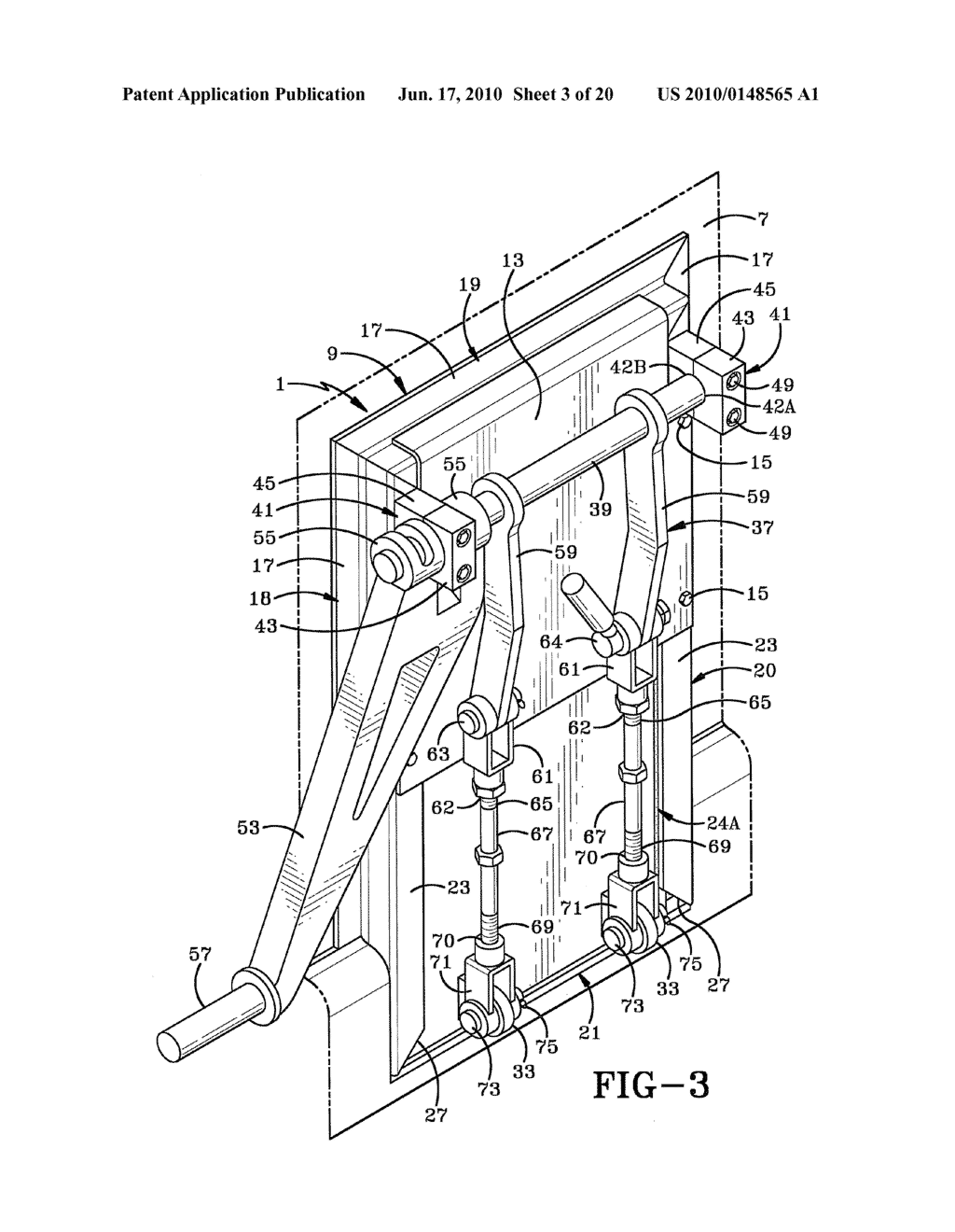 CENTER DOOR ASSEMBLY FOR DUMP BED AND METHOD OF REMOVING RETRACTABLE DOOR THEREIN - diagram, schematic, and image 04