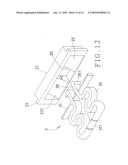 Wheel cover arresting device diagram and image