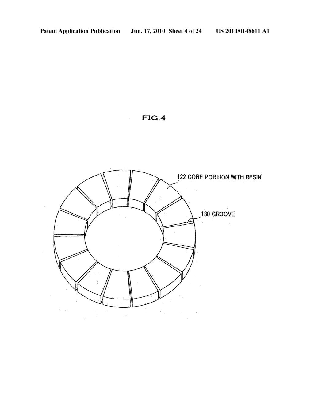 ARMATURE CORE, MOTOR USING SAME, AND AXIAL GAP ELECTRICAL ROTATING MACHINE USING SAME - diagram, schematic, and image 05