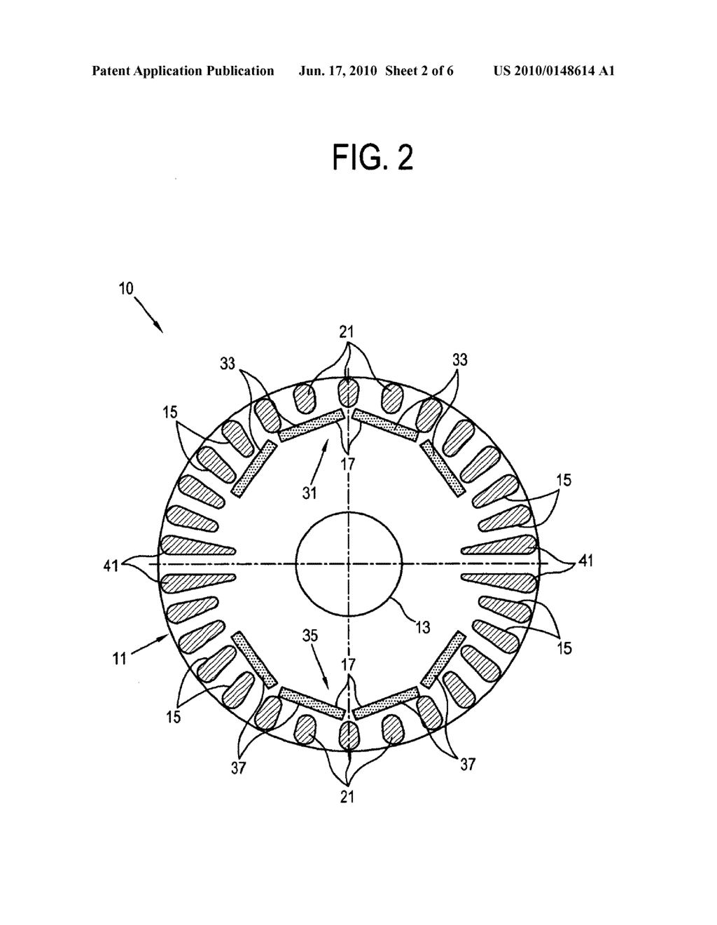 Rotor for synchronous motor - diagram, schematic, and image 03