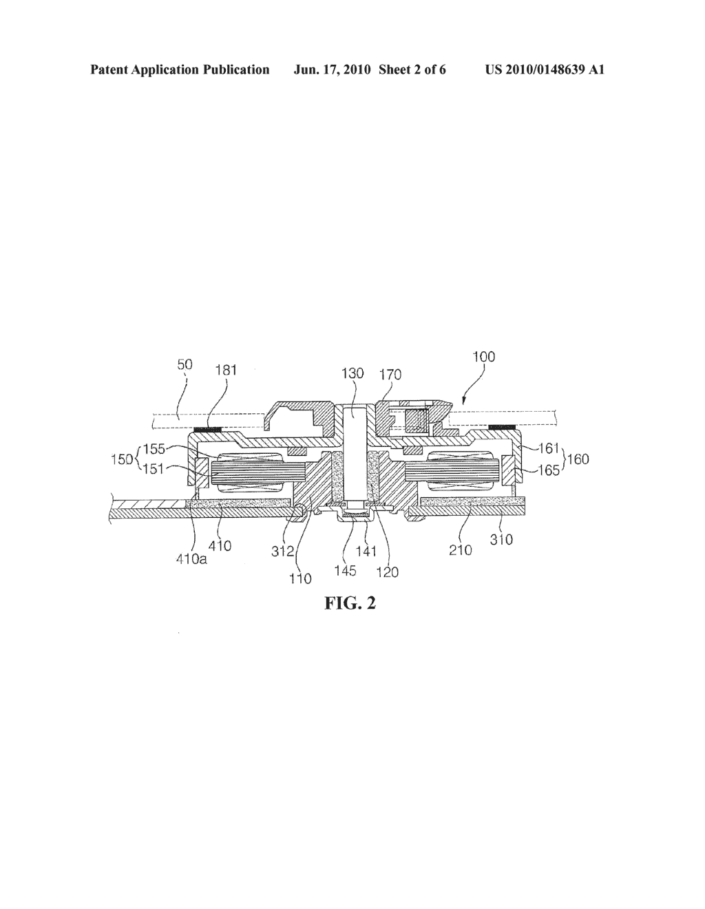 STRUCTURE INCLUDING SPINDLE MOTOR AND PRINTED CIRCUIT BOARD - diagram, schematic, and image 03