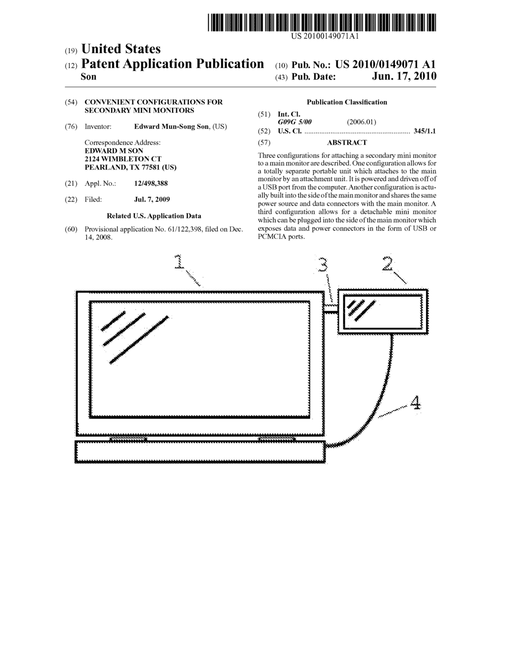 Convenient Configurations for Secondary Mini Monitors - diagram, schematic, and image 01