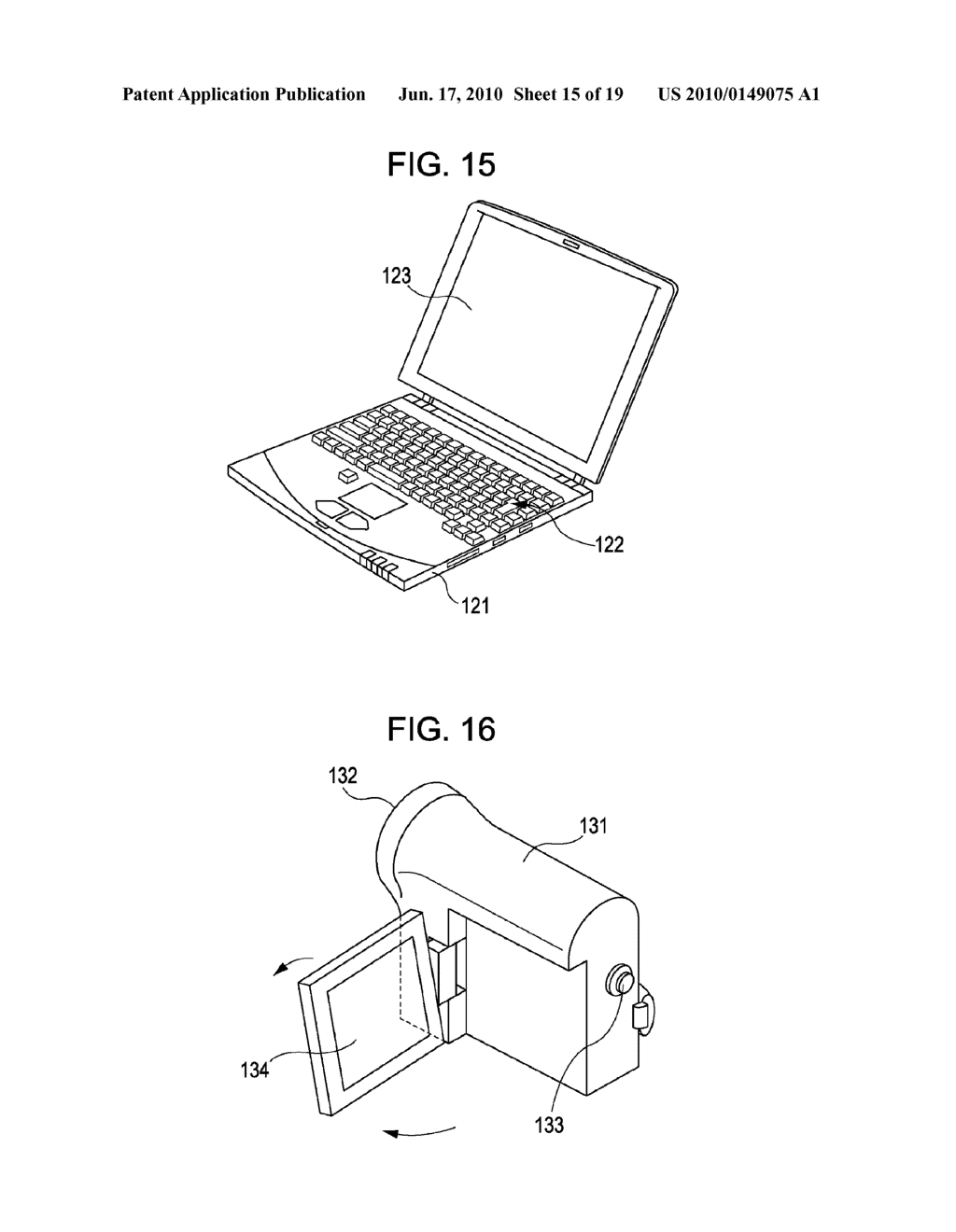 DISPLAY DEVICE, METHOD FOR DRIVING THE SAME, AND ELECTRONIC APPARATUS - diagram, schematic, and image 16