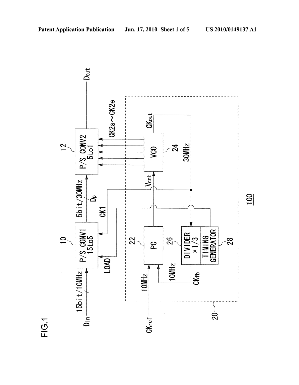 PARALELL-SERIAL CONVERSION CIRCUIT, AND ELECTRONIC DEVICE USING THE CIRCUIT - diagram, schematic, and image 02