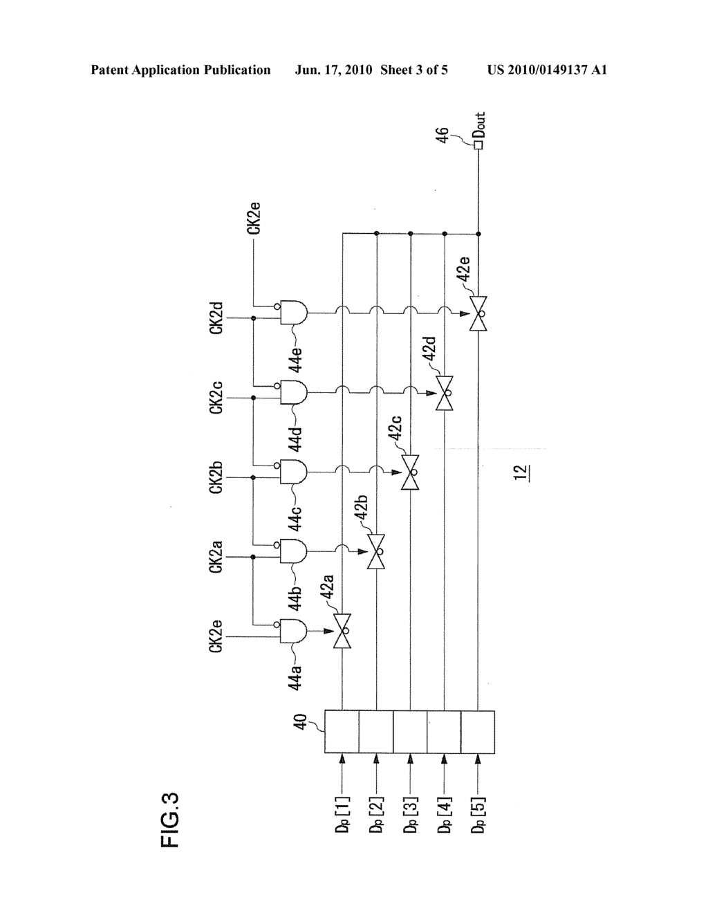 PARALELL-SERIAL CONVERSION CIRCUIT, AND ELECTRONIC DEVICE USING THE CIRCUIT - diagram, schematic, and image 04