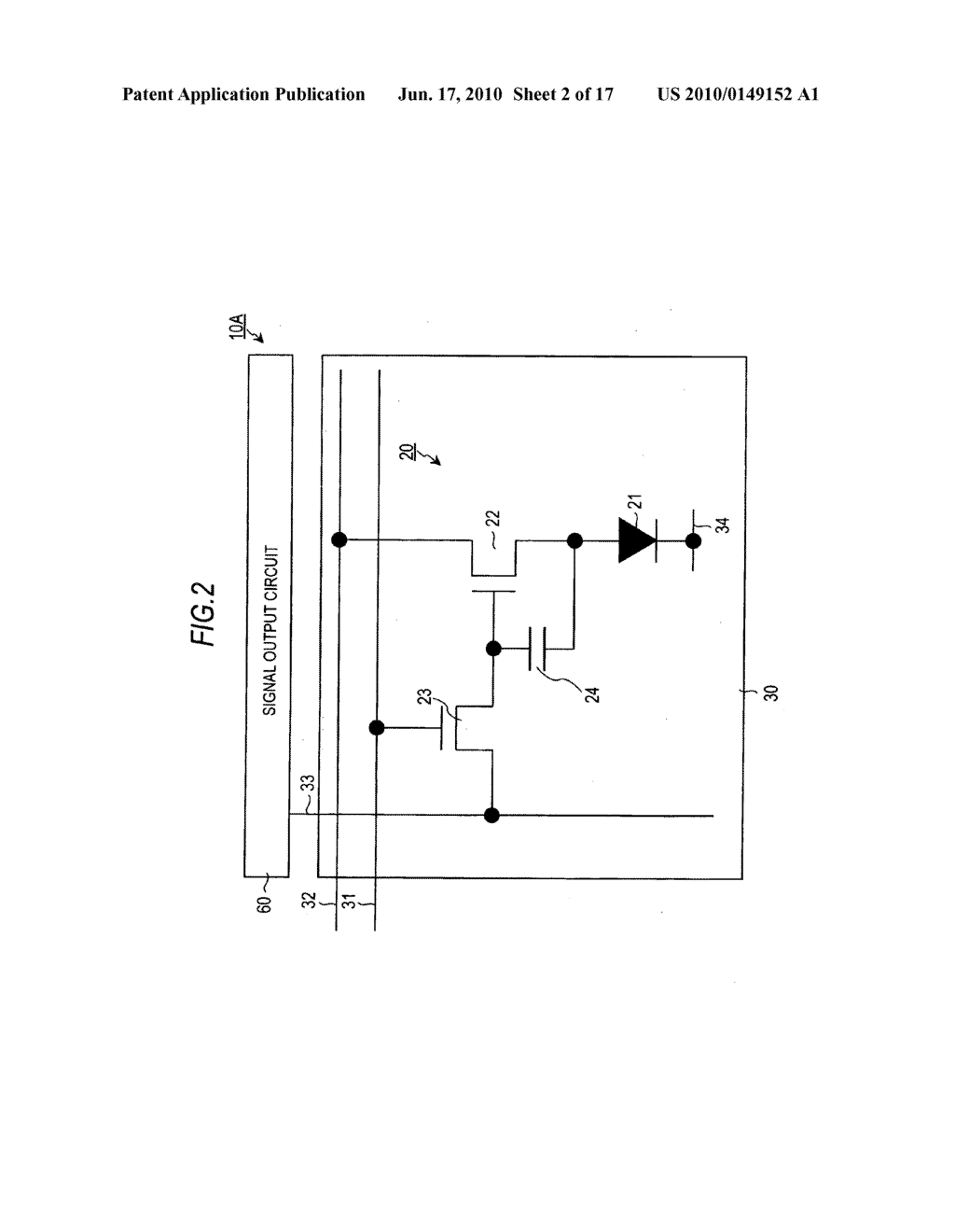 Display device, driving method for the display device, and electronic apparatus - diagram, schematic, and image 03