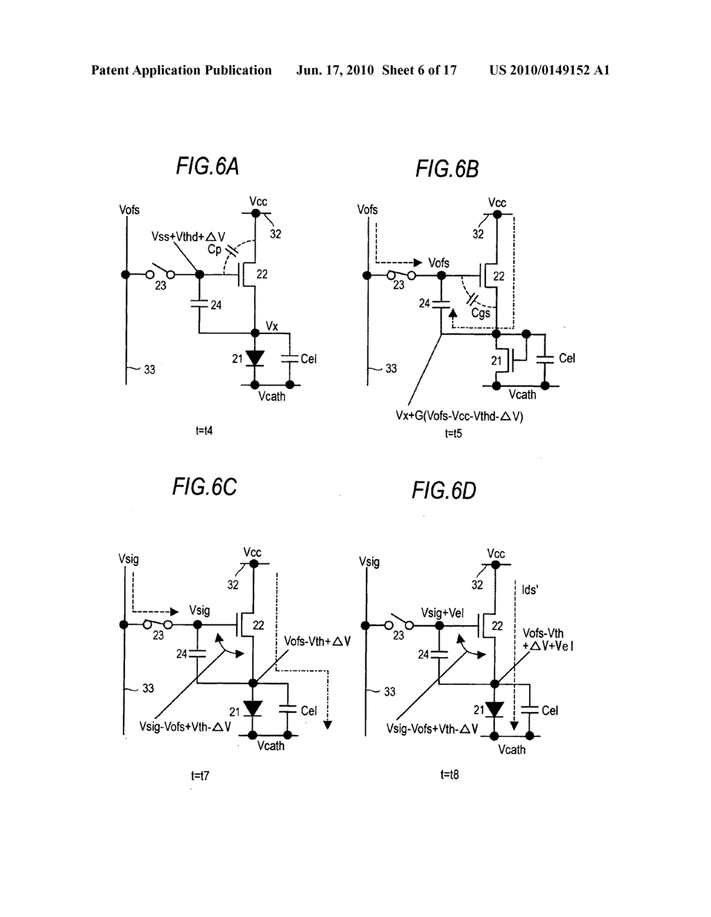 Display device, driving method for the display device, and electronic apparatus - diagram, schematic, and image 07