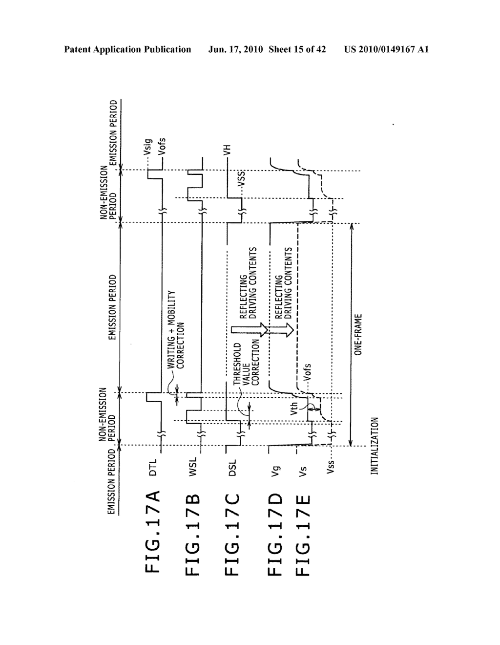 Emissive type display device, semiconductor device, electronic device, and power supply line driving method - diagram, schematic, and image 16