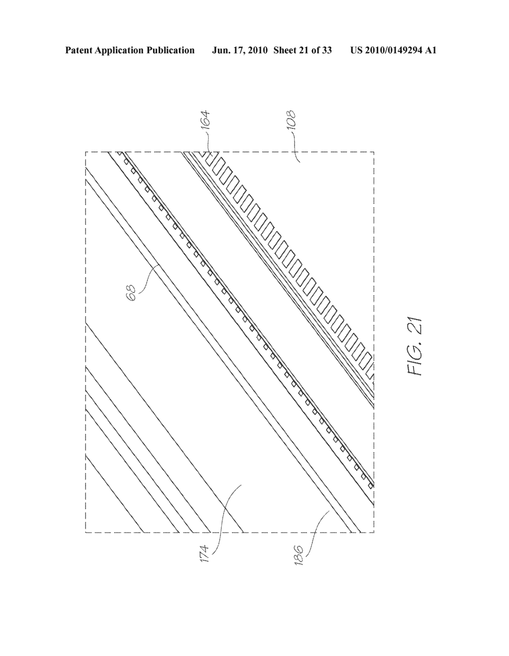 INKJET PRINTER WITH ELONGATE NOZZLE ARRAY SUPPLIED THROUGH PULSE DAMPED CONDUITS - diagram, schematic, and image 22