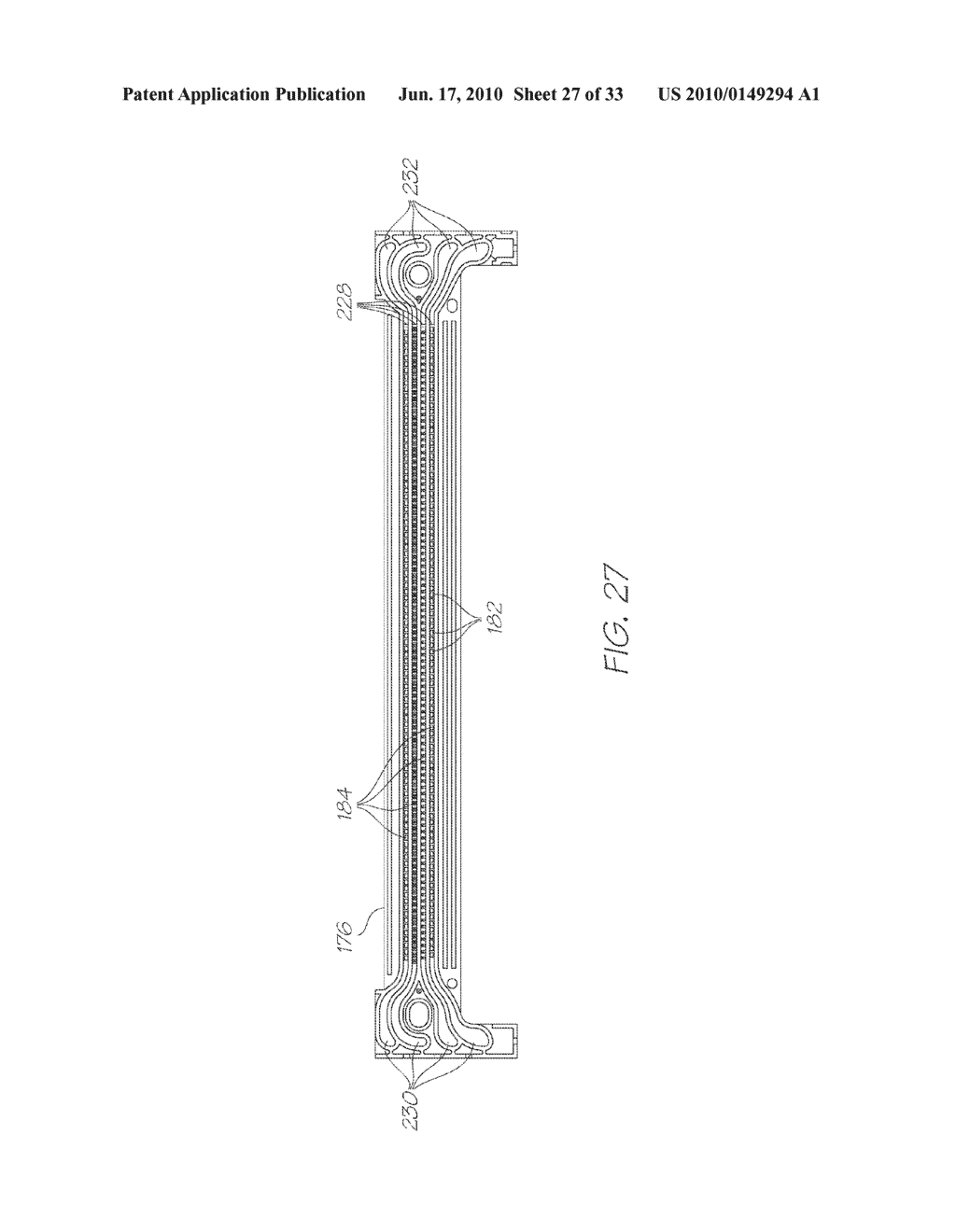 INKJET PRINTER WITH ELONGATE NOZZLE ARRAY SUPPLIED THROUGH PULSE DAMPED CONDUITS - diagram, schematic, and image 28