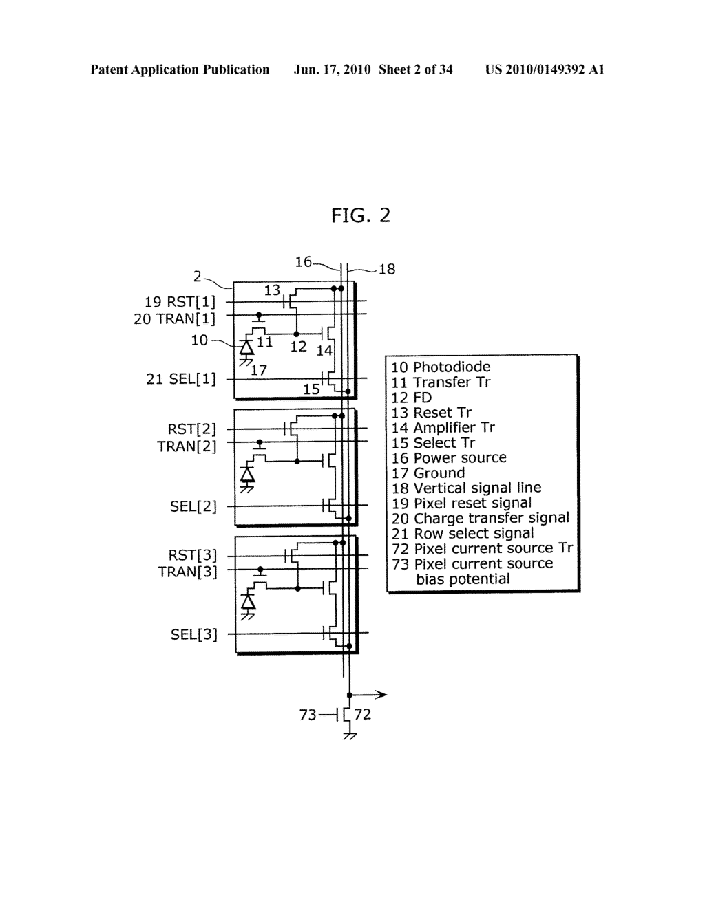SOLID-STATE IMAGING DEVICE, DRIVING METHOD THEREOF, AND IMAGING DEVICE - diagram, schematic, and image 03