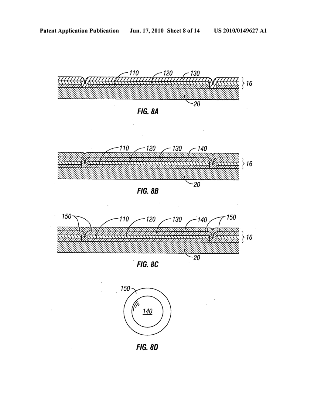 SUPPORT STRUCTURE FOR MEMS DEVICE AND METHODS THEREFOR - diagram, schematic, and image 09