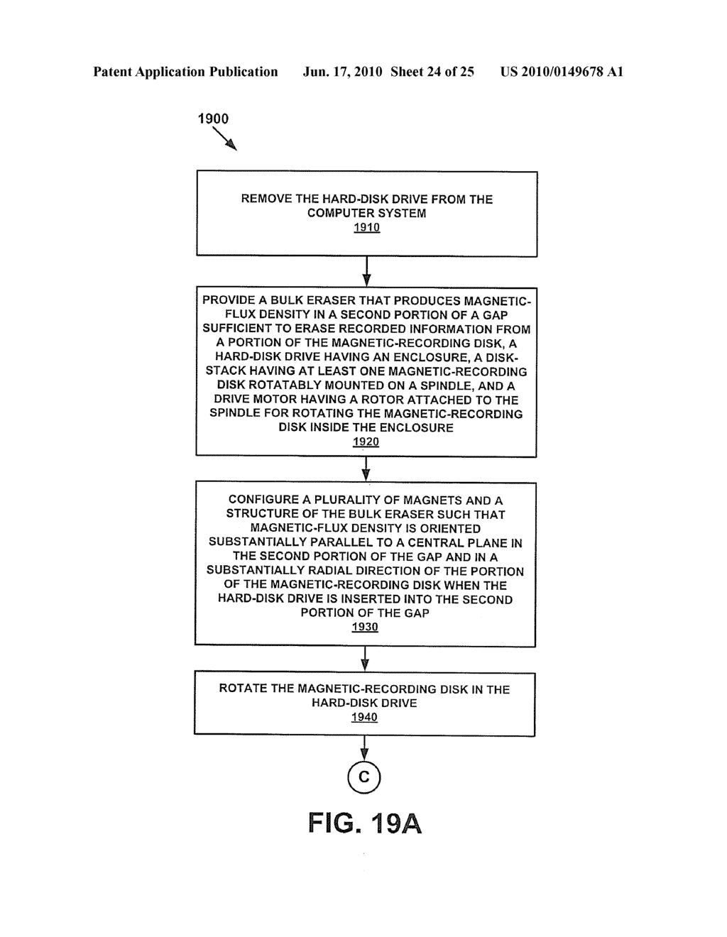 METHOD OF MANUFACTURING A HARD-DISK DRIVE USING A BULK ERASER - diagram, schematic, and image 25