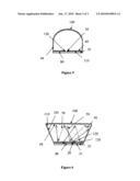 Semiconductor Lighting Device With Wavelength Conversion on Back-Transferred Light Path diagram and image