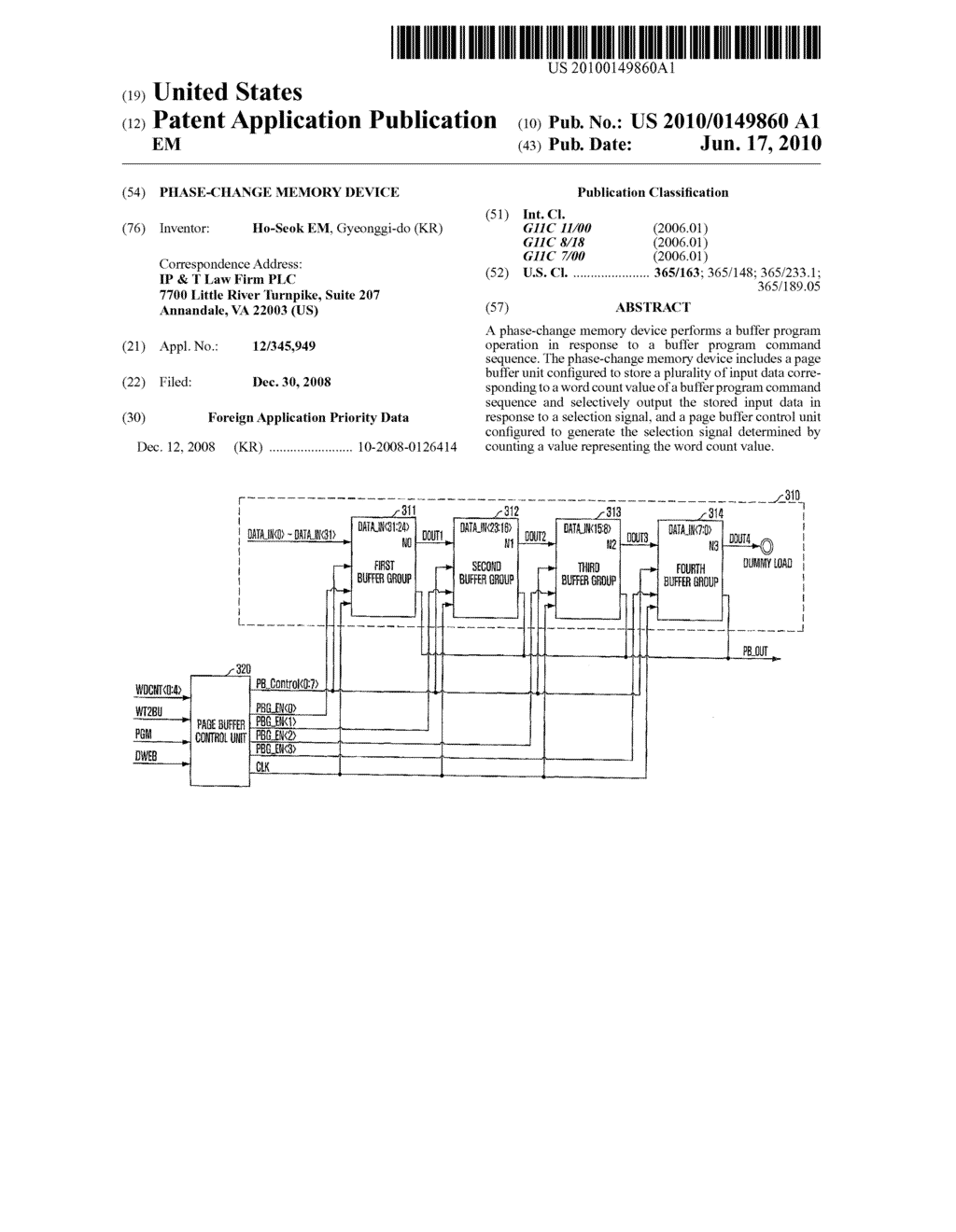 PHASE-CHANGE MEMORY DEVICE - diagram, schematic, and image 01