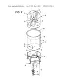 APPARATUS FOR MIXING THE CONTENTS OF A CONTAINER diagram and image