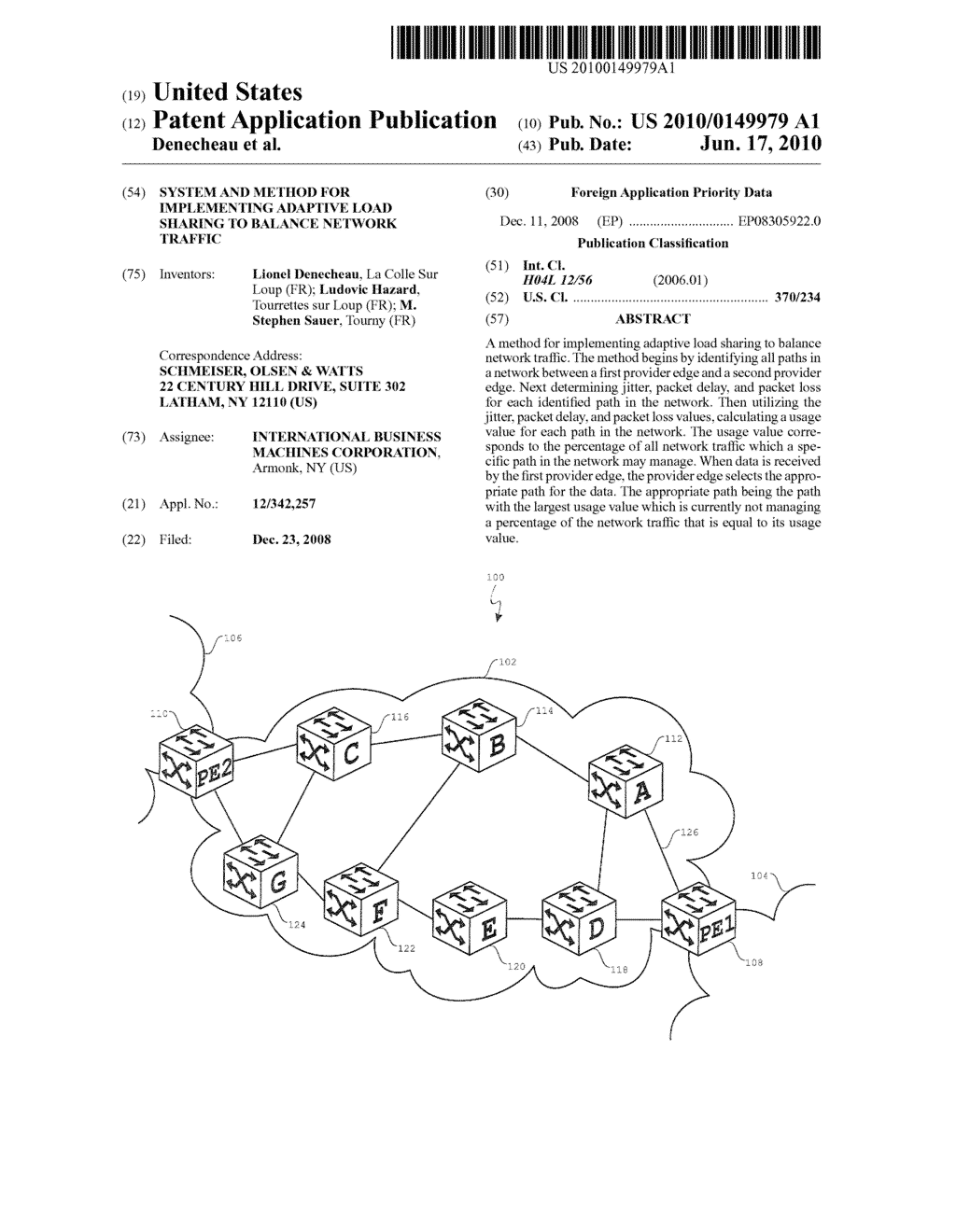 SYSTEM AND METHOD FOR IMPLEMENTING ADAPTIVE LOAD SHARING TO BALANCE NETWORK TRAFFIC - diagram, schematic, and image 01