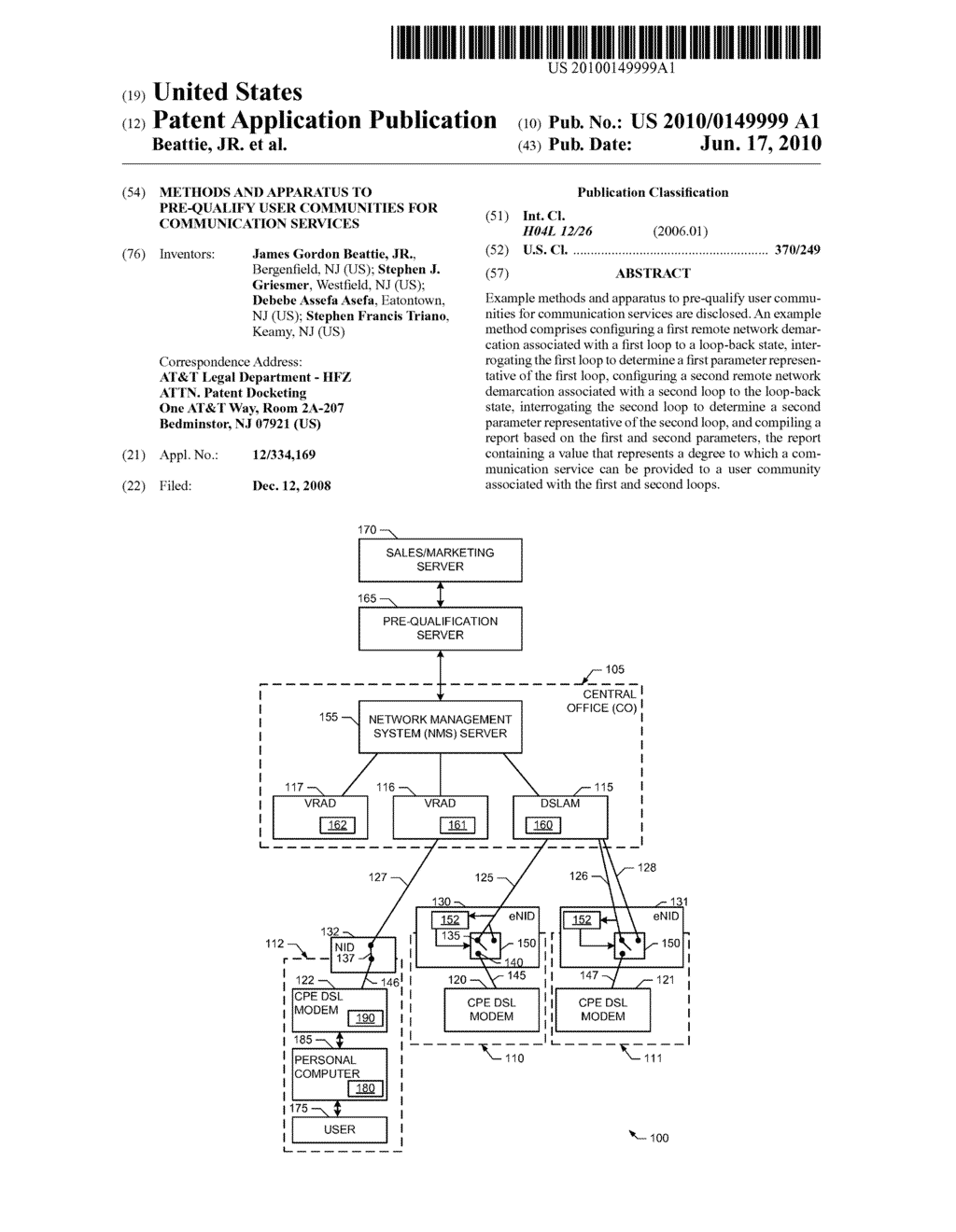 Methods and Apparatus to Pre-Qualify User Communities for Communication Services - diagram, schematic, and image 01