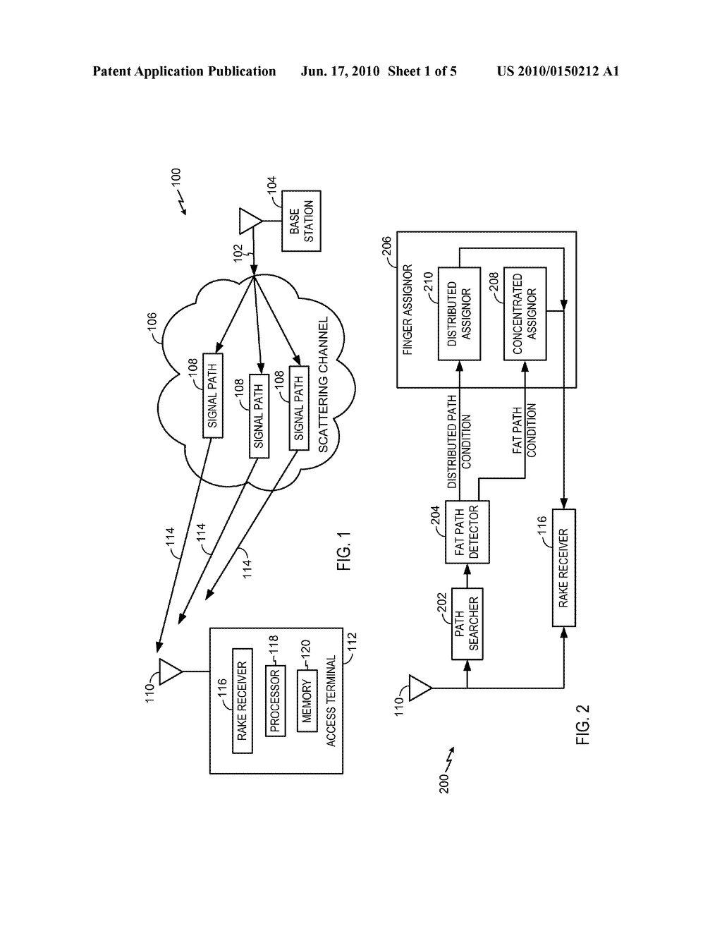 RAKE RECEIVER FINGER ASSIGNMENT BASED ON SIGNAL PATH CONCENTRATION - diagram, schematic, and image 02