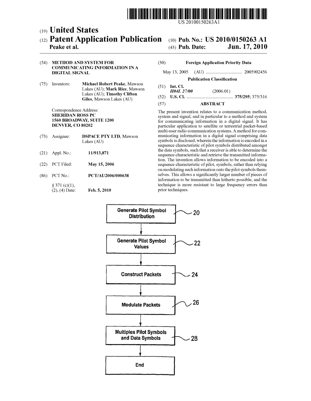 METHOD AND SYSTEM FOR COMMUNICATING INFORMATION IN A DIGITAL SIGNAL - diagram, schematic, and image 01