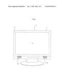 MOUNTING STRUCTURE FOR SPEAKER AND FLAT PANEL DISPLAY diagram and image