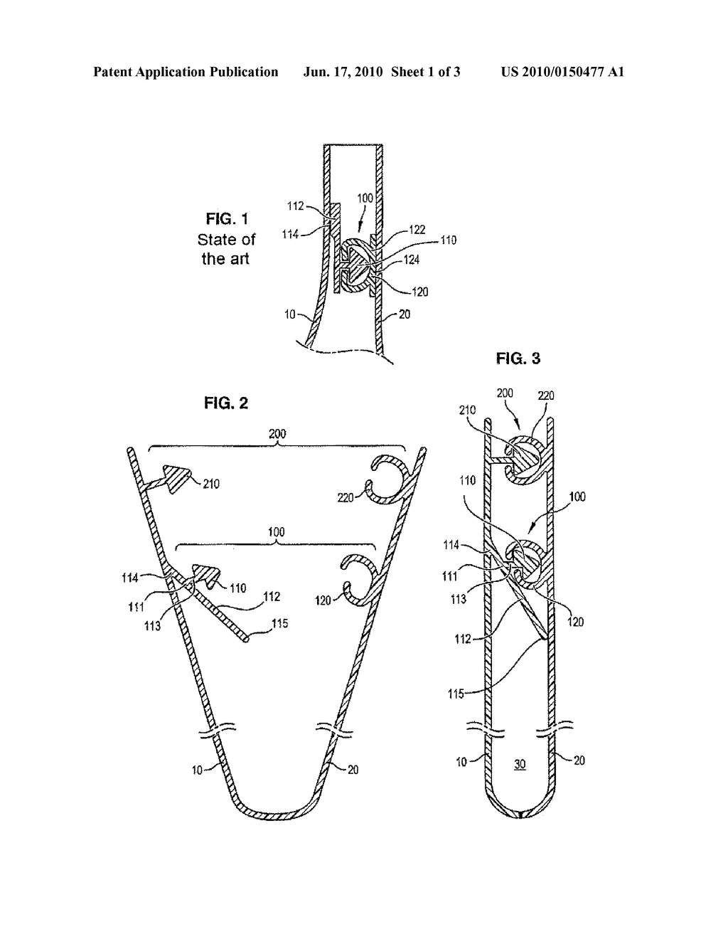 RESEALABLE PACKAGING BAG AND CLOSING ASSEMBLY FOR SAME - diagram, schematic, and image 02