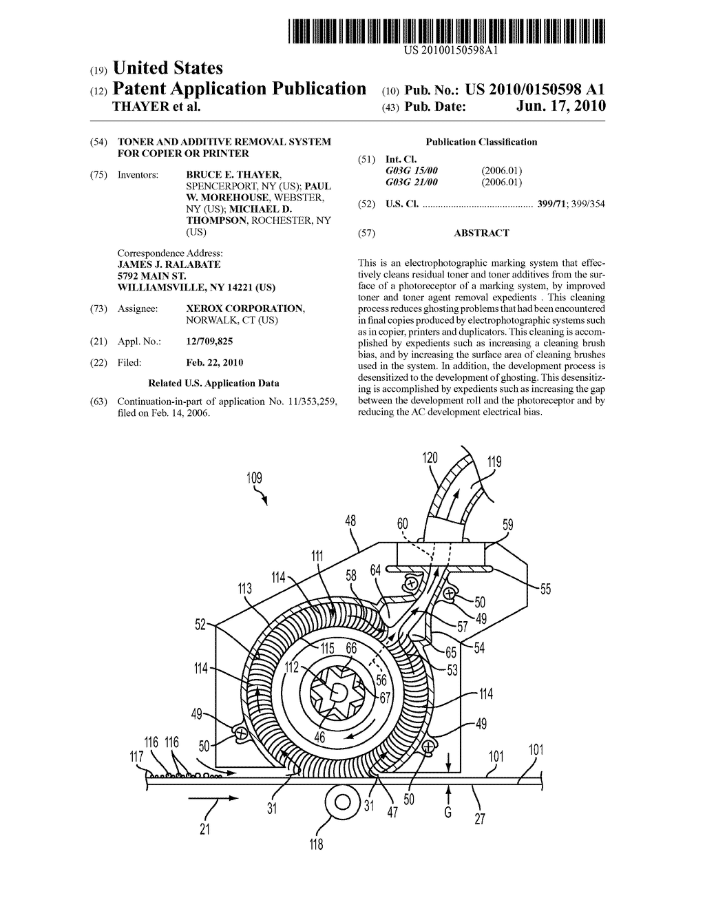 TONER AND ADDITIVE REMOVAL SYSTEM FOR COPIER OR PRINTER - diagram, schematic, and image 01