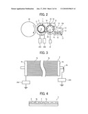 DEVELOPER BEARING MEMBER & DEVELOPING DEVICE WITH PLURAL LAYERS OF ELECTRODES CREATING ELECTRIC FIELD diagram and image