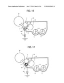 DEVELOPER BEARING MEMBER & DEVELOPING DEVICE WITH PLURAL LAYERS OF ELECTRODES CREATING ELECTRIC FIELD diagram and image