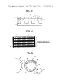 DEVELOPER BEARING MEMBER & DEVELOPING DEVICE WITH PLURAL LAYERS OF ELECTRODES CREATING ELECTRIC FIELD diagram and image