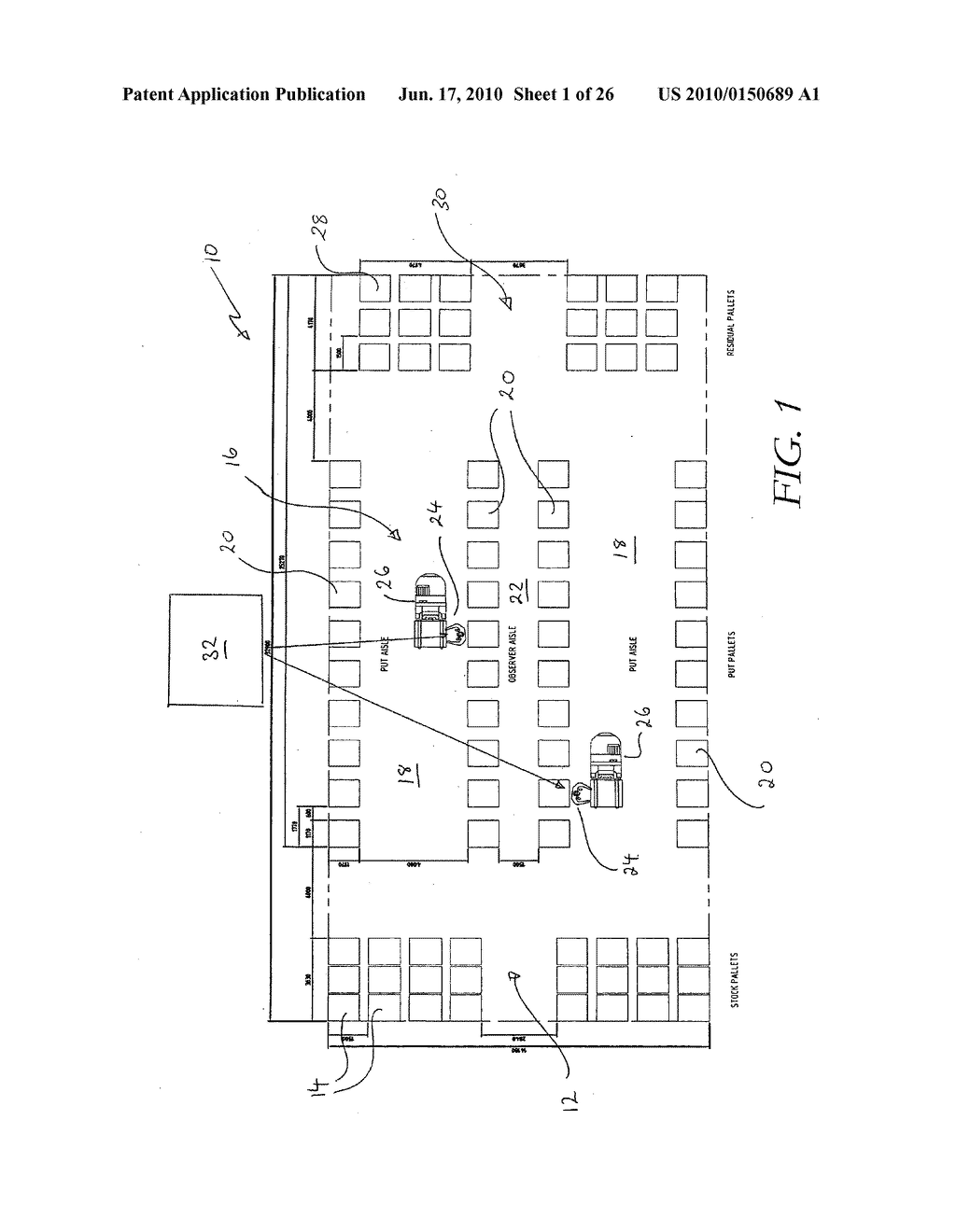 METHOD AND SYSTEM FOR ASSEMBLING PALLETS FOR STOCK ORDERS - diagram, schematic, and image 02