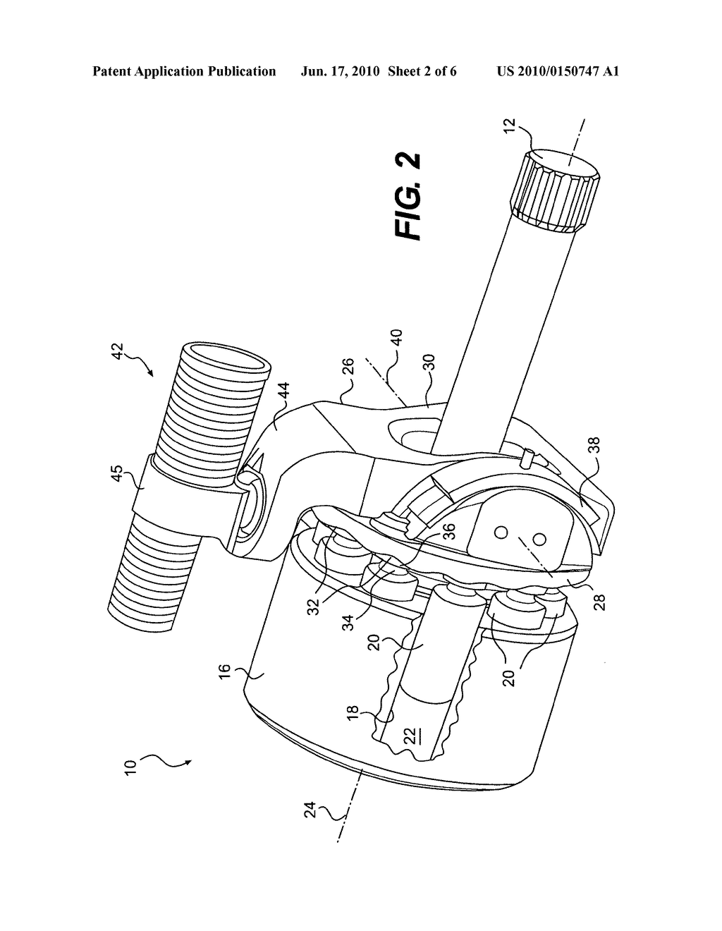 Pump having pulsation-reducing engagement surface - diagram, schematic, and image 03