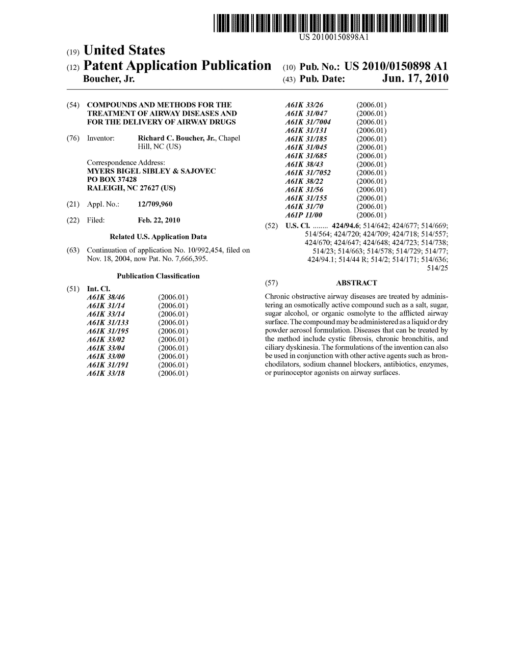 COMPOUNDS AND METHODS FOR THE TREATMENT OF AIRWAY DISEASES AND FOR THE DELIVERY OF AIRWAY DRUGS - diagram, schematic, and image 01