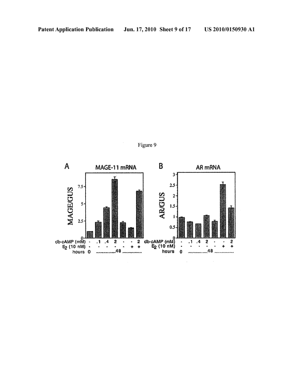 MAGE-11 AS A MARKER FOR ENDOMETRIAL RECEPTIVITY TO EMBRYO TRANSPLANTATION AND A MARKER AND THERAPEUTIC TARGET IN CASTRATION-RECURRENT PROSTATE CANCER - diagram, schematic, and image 10