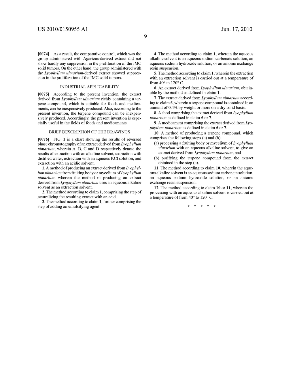 Method of Producing Extract Derived From Lyophyllum Ulmarium - diagram, schematic, and image 11