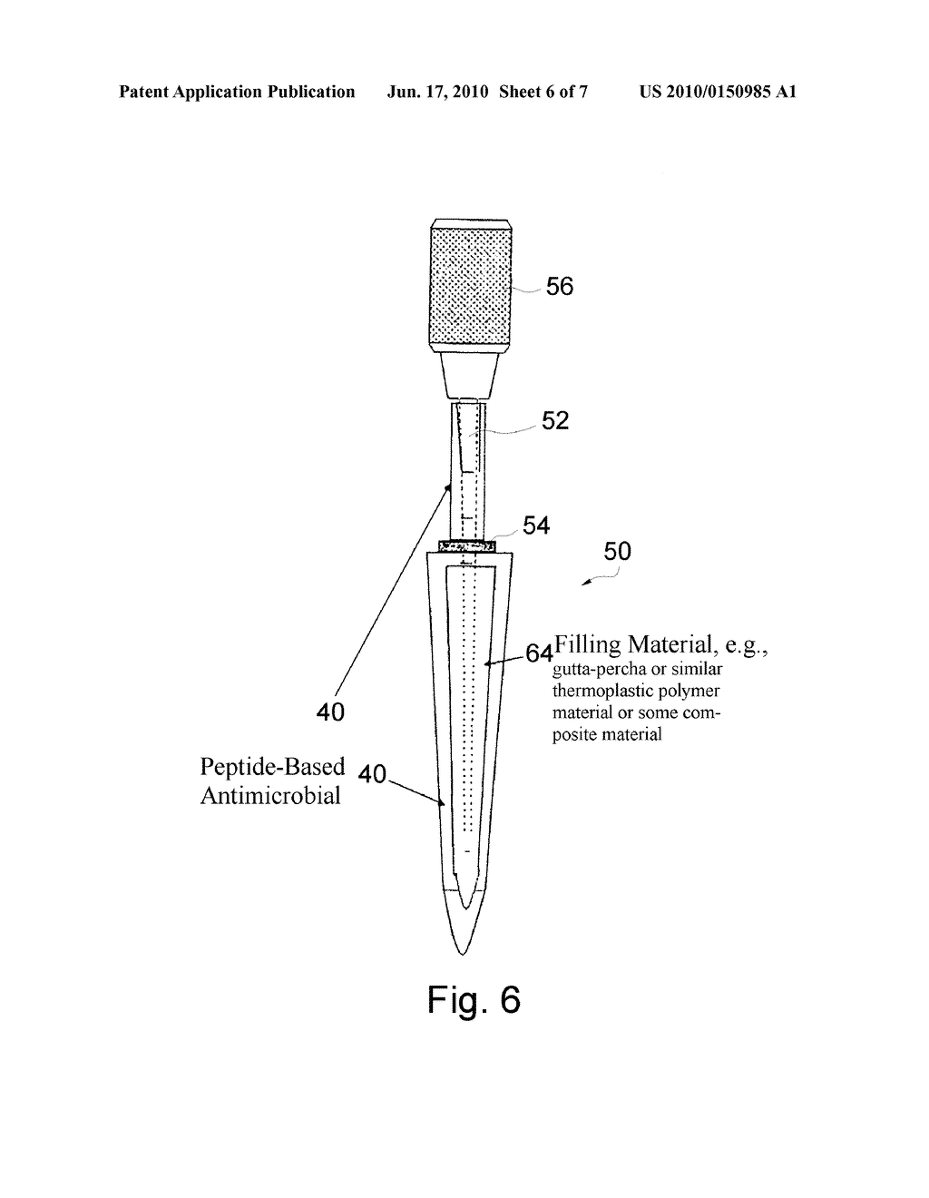 Dental Implant, Endodontic Instrument, and Dental Filling Material Coated with a Peptide-Based Antimicrobial and Methods of Using and Making the Same - diagram, schematic, and image 07