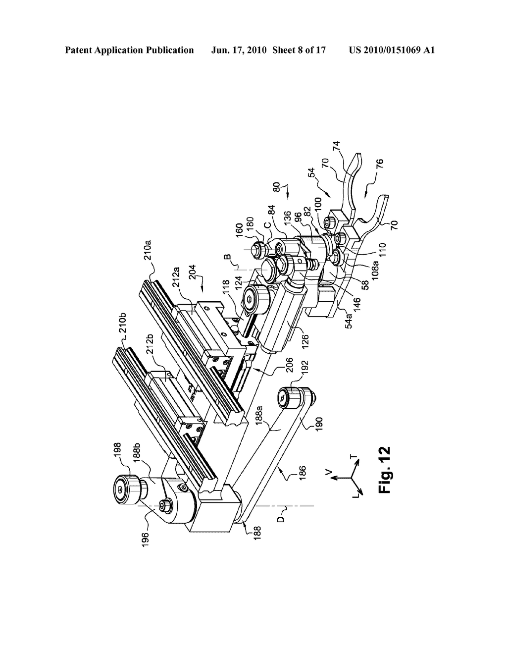 TRANSFER DEVICE AND LINEAR-TYPE APPARATUS FOR THE MANUFACTURE OF CONTAINERS - diagram, schematic, and image 09