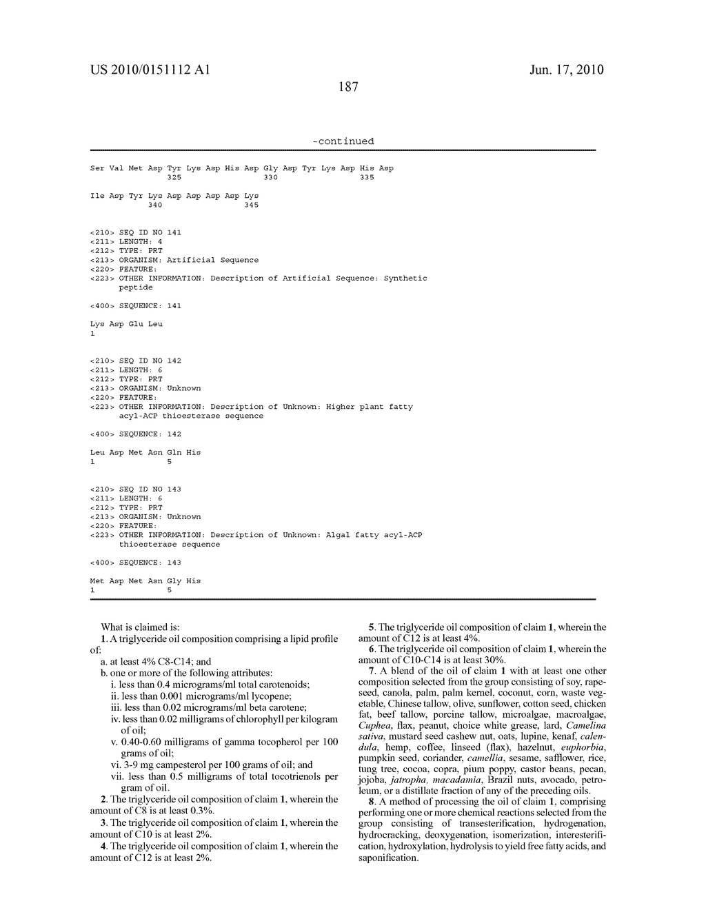 Novel Triglyceride and Fuel Compositions - diagram, schematic, and image 200