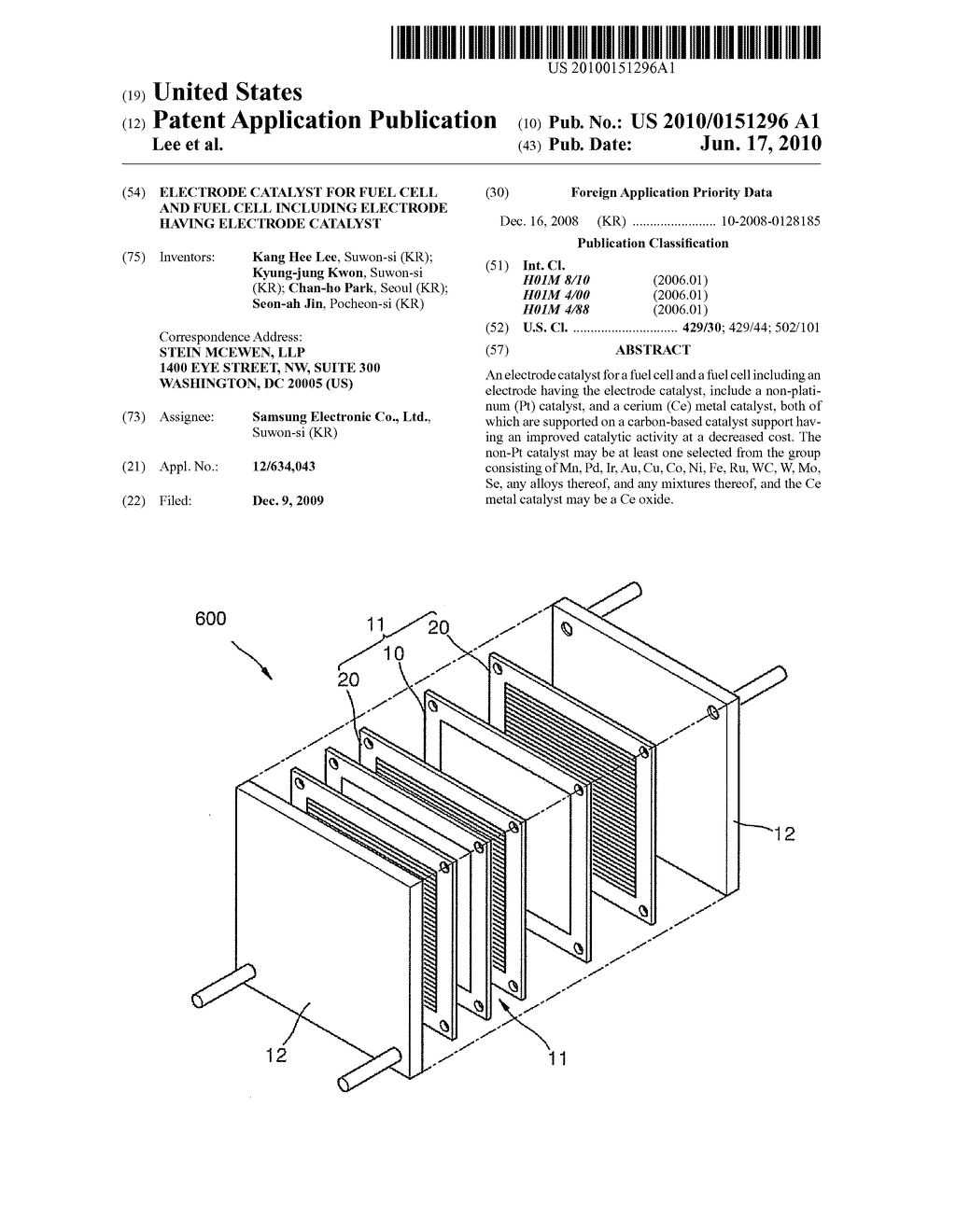 ELECTRODE CATALYST FOR FUEL CELL AND FUEL CELL INCLUDING ELECTRODE HAVING ELECTRODE CATALYST - diagram, schematic, and image 01