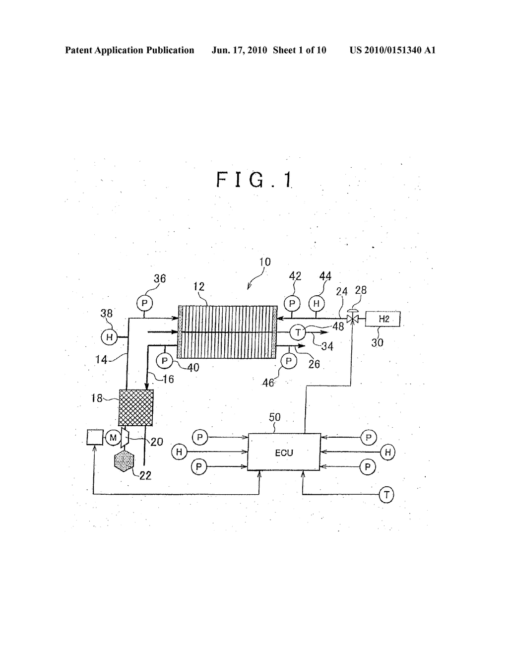 FUEL CELL IN-PLANE STATE ESTIMATING SYSTEM AND FUEL CELL IN-PLANE STATE ESTIMATING METHOD - diagram, schematic, and image 02