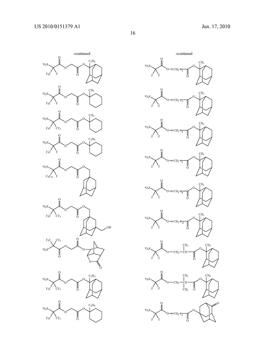 COMPOUND AND CHEMICALLY AMPLIFIED RESIST COMPOSITION CONTAINING THE SAME - diagram, schematic, and image 17