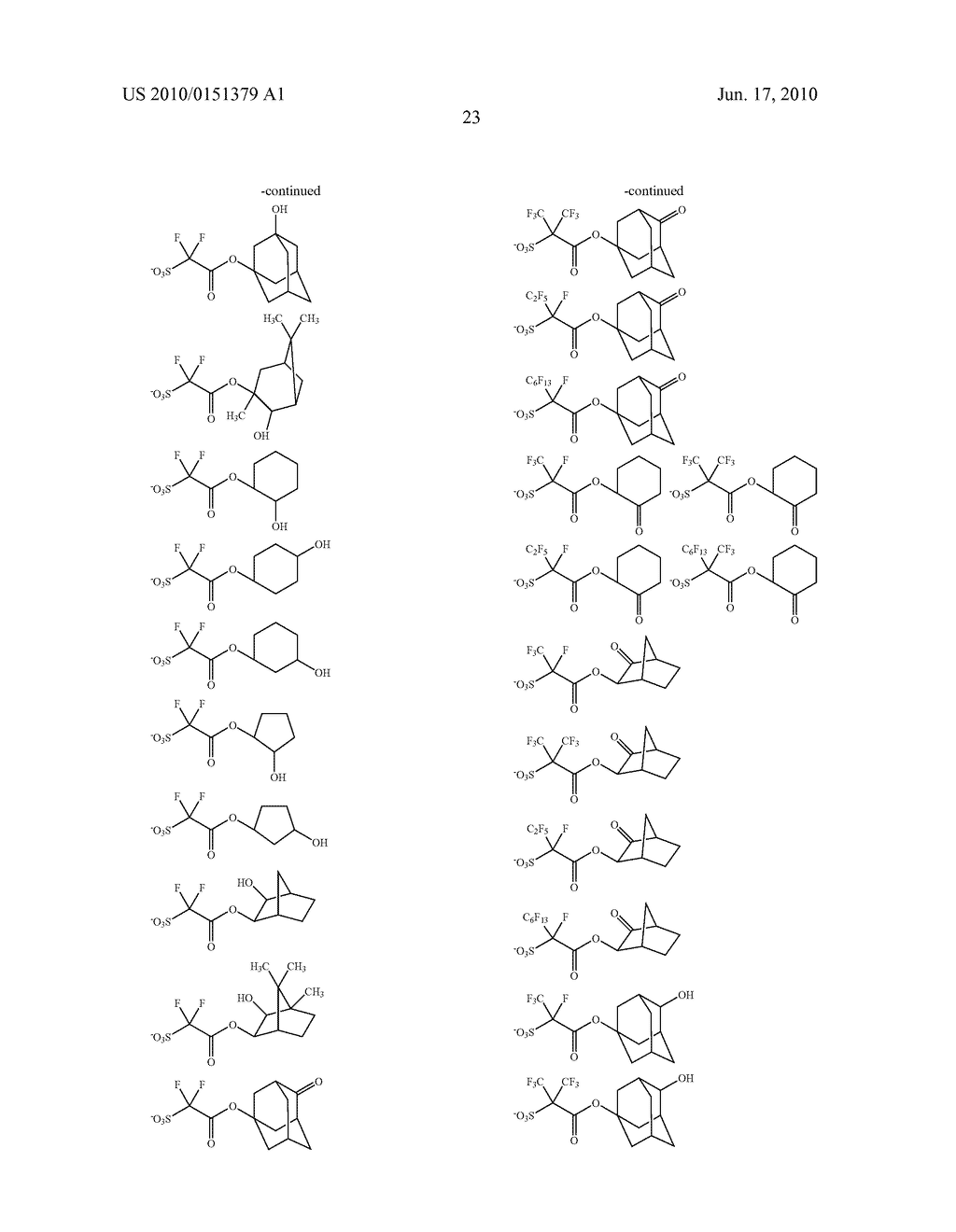 COMPOUND AND CHEMICALLY AMPLIFIED RESIST COMPOSITION CONTAINING THE SAME - diagram, schematic, and image 24