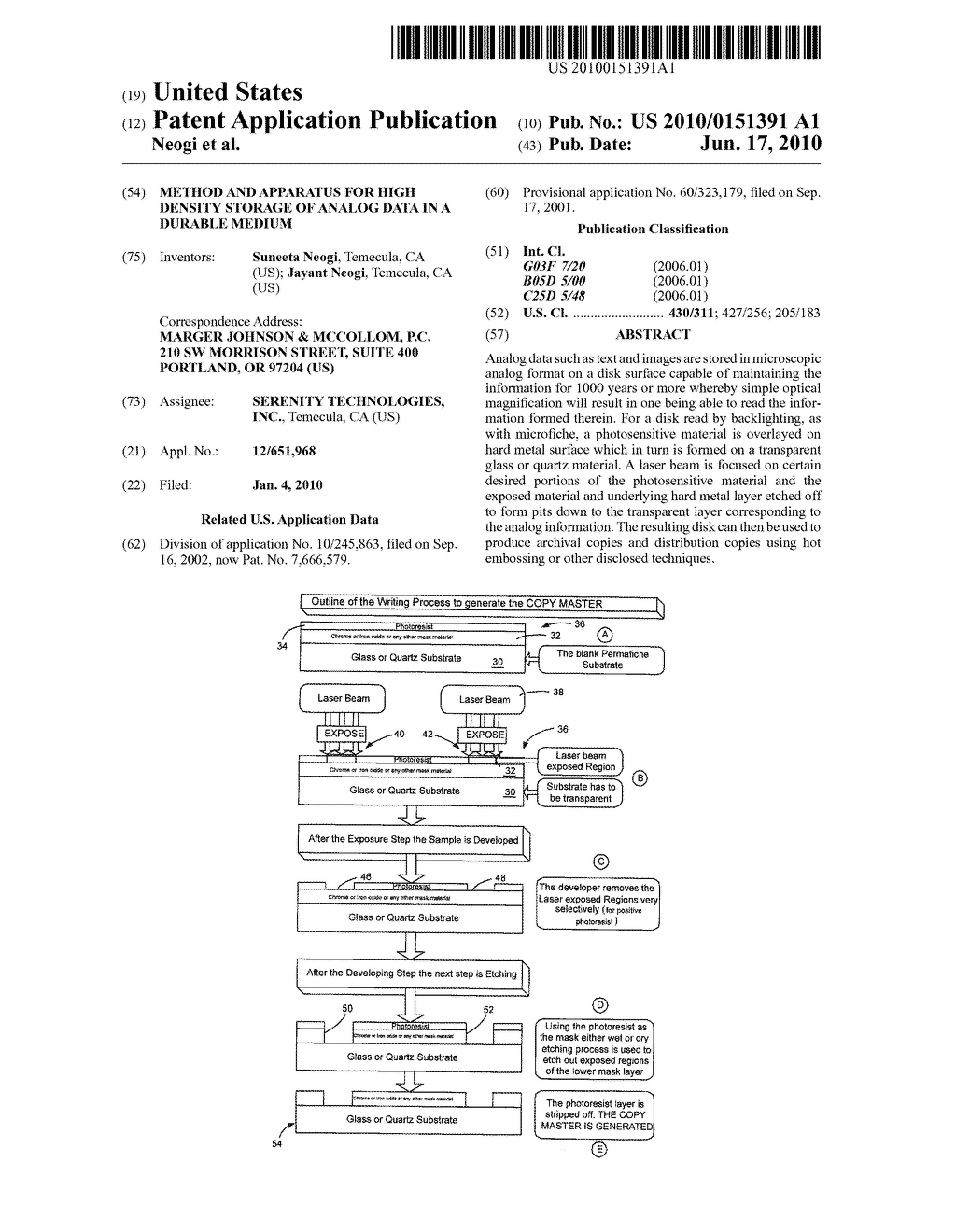 METHOD AND APPARATUS FOR HIGH DENSITY STORAGE OF ANALOG DATA IN A DURABLE MEDIUM - diagram, schematic, and image 01