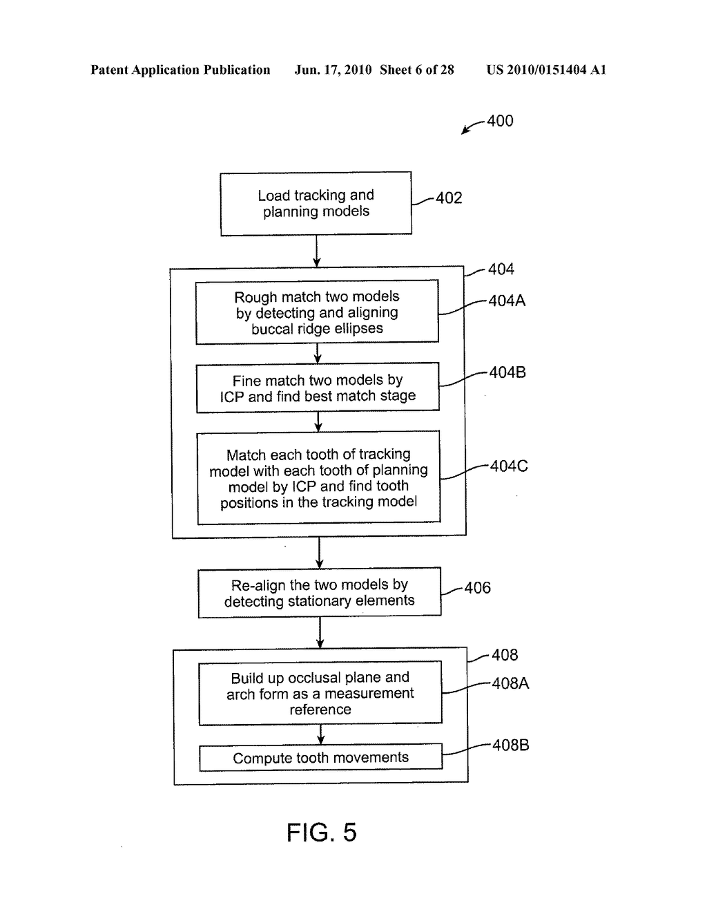 TOOTH MOVEMENT MEASUREMENT BY AUTOMATIC IMPRESSION MATCHING - diagram, schematic, and image 07