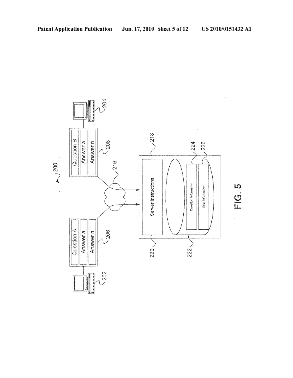 COLLECTING USER RESPONSES OVER A NETWORK - diagram, schematic, and image 06