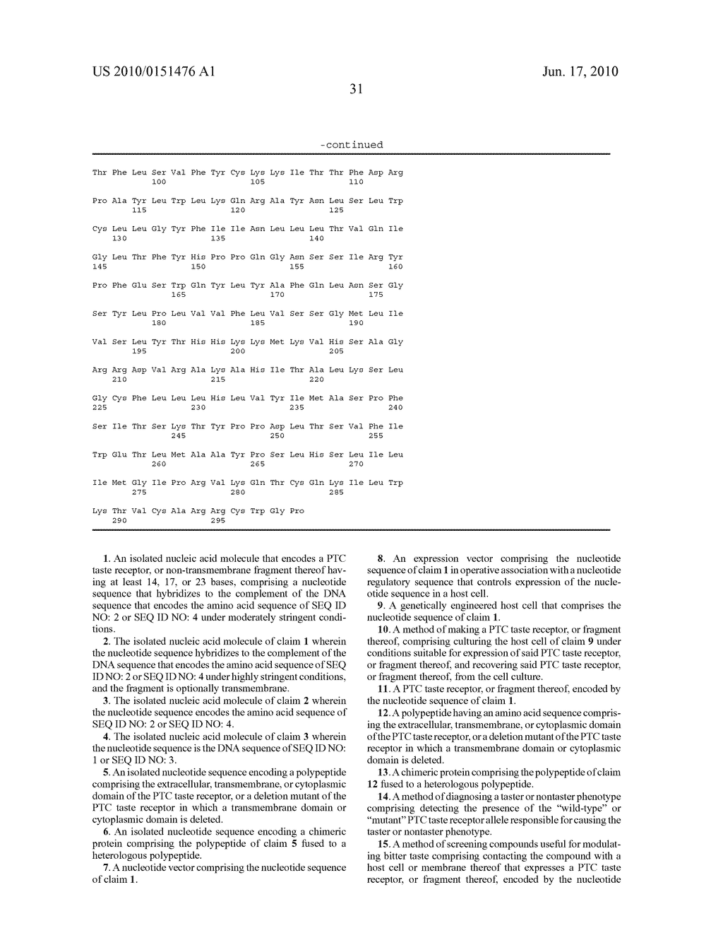 PHENYLTHIOCARBAMIDE (PTC) TASTE RECEPTOR - diagram, schematic, and image 40